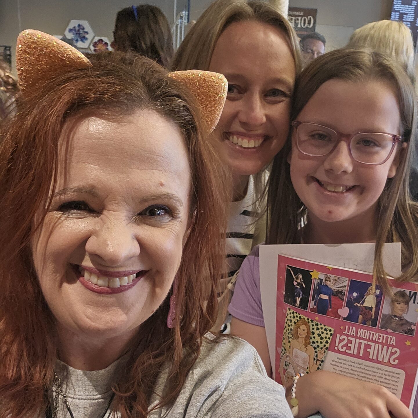 KJ with a crowd at PurrCon — pure joy