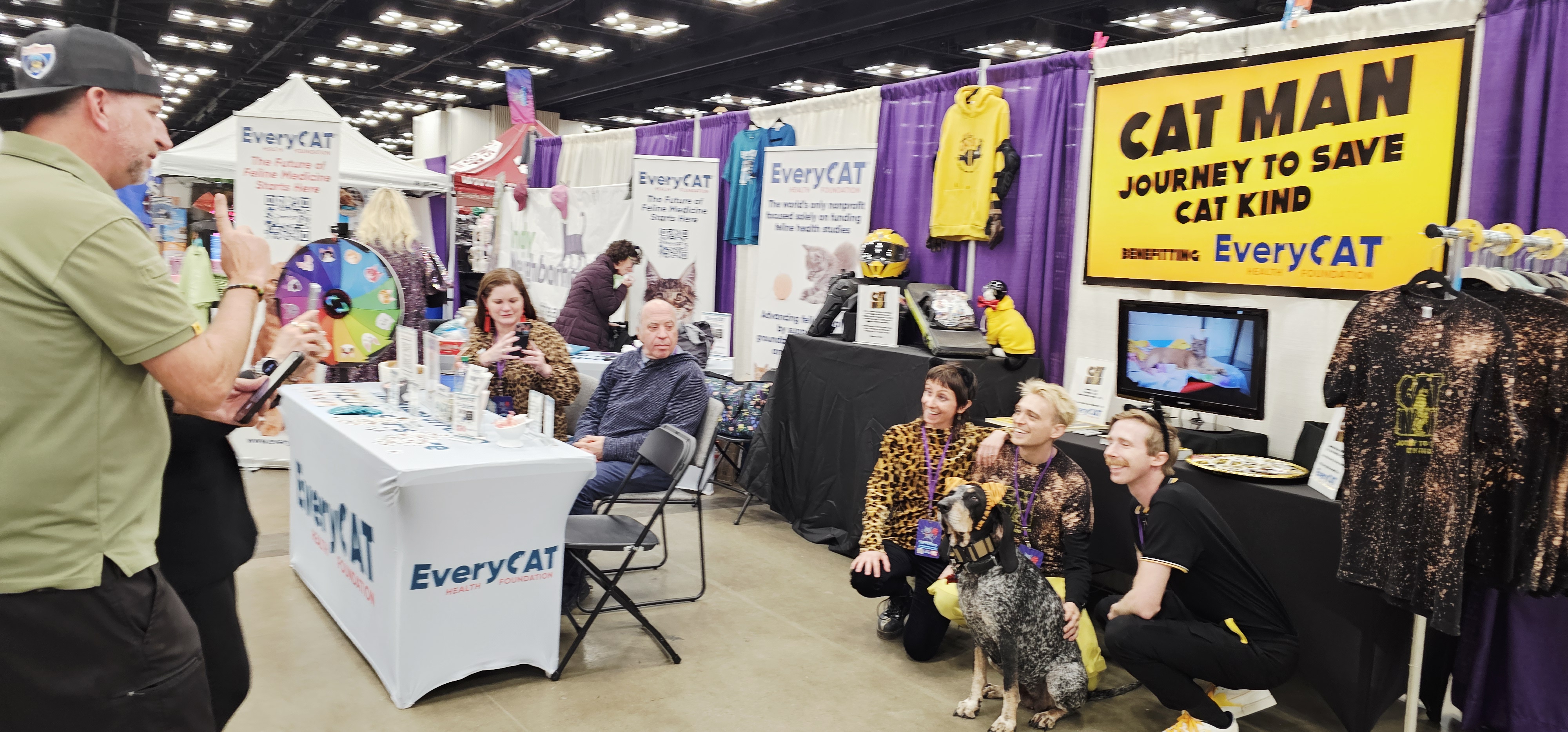 Joey Luthman, Allisyn Snyder and Dylan Riley Snyder at PurrCon