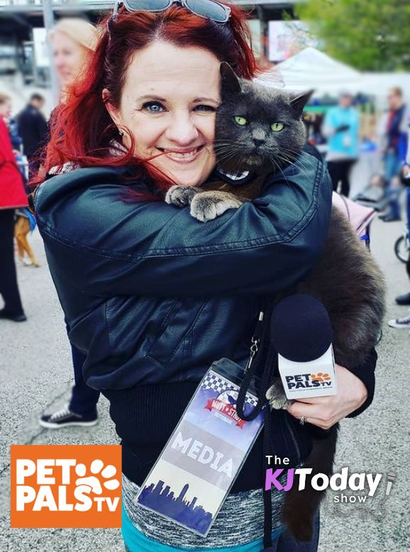 KJ with cat and mic