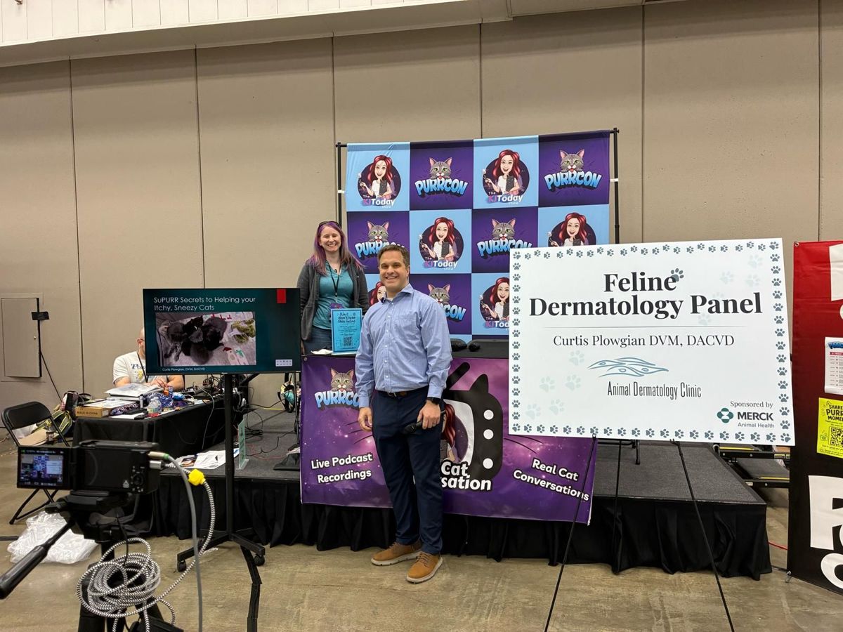 Sponsored Feline Dermatology Panel on the PurrCon stage