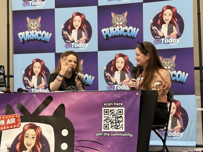 Live podcast interview at The Cat Conversation stage at PurrCon